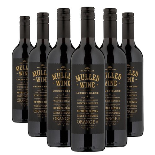 Case of 6 Maple Falls Mulled Wine 75cl
